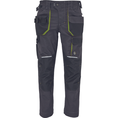 GREENDALE trousers anthracite/lime