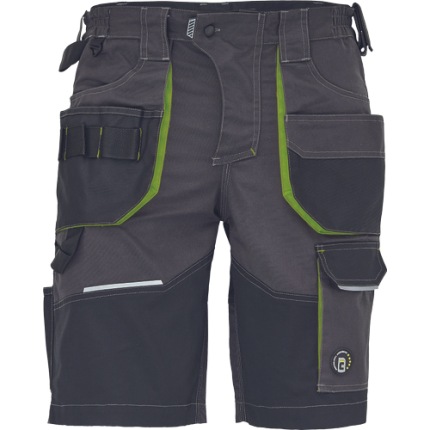 GREENDALE shorts anthracite/lime