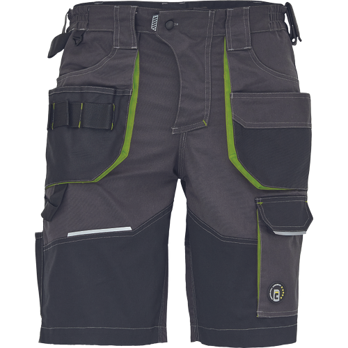 GREENDALE shorts anthracite/lime
