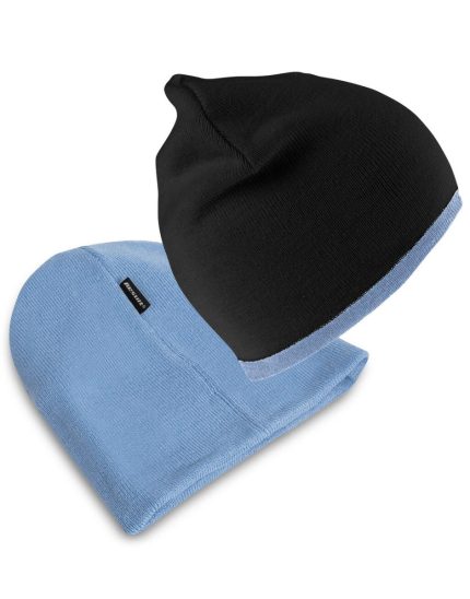 Soft Feel Cuffless Reversible Beanie