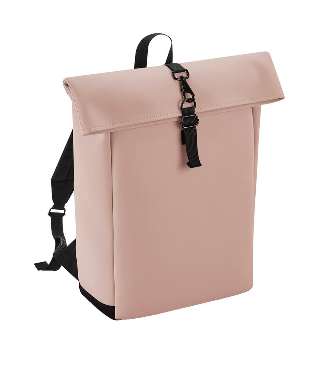 Matte PU Rolltop Backpack