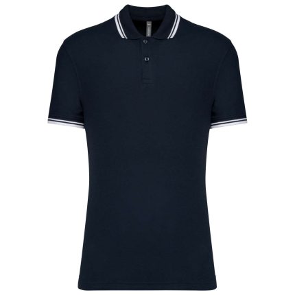 KA272 MEN'S SHORT-SLEEVED POLOSHIRT WITH CONTRASTING PIPING