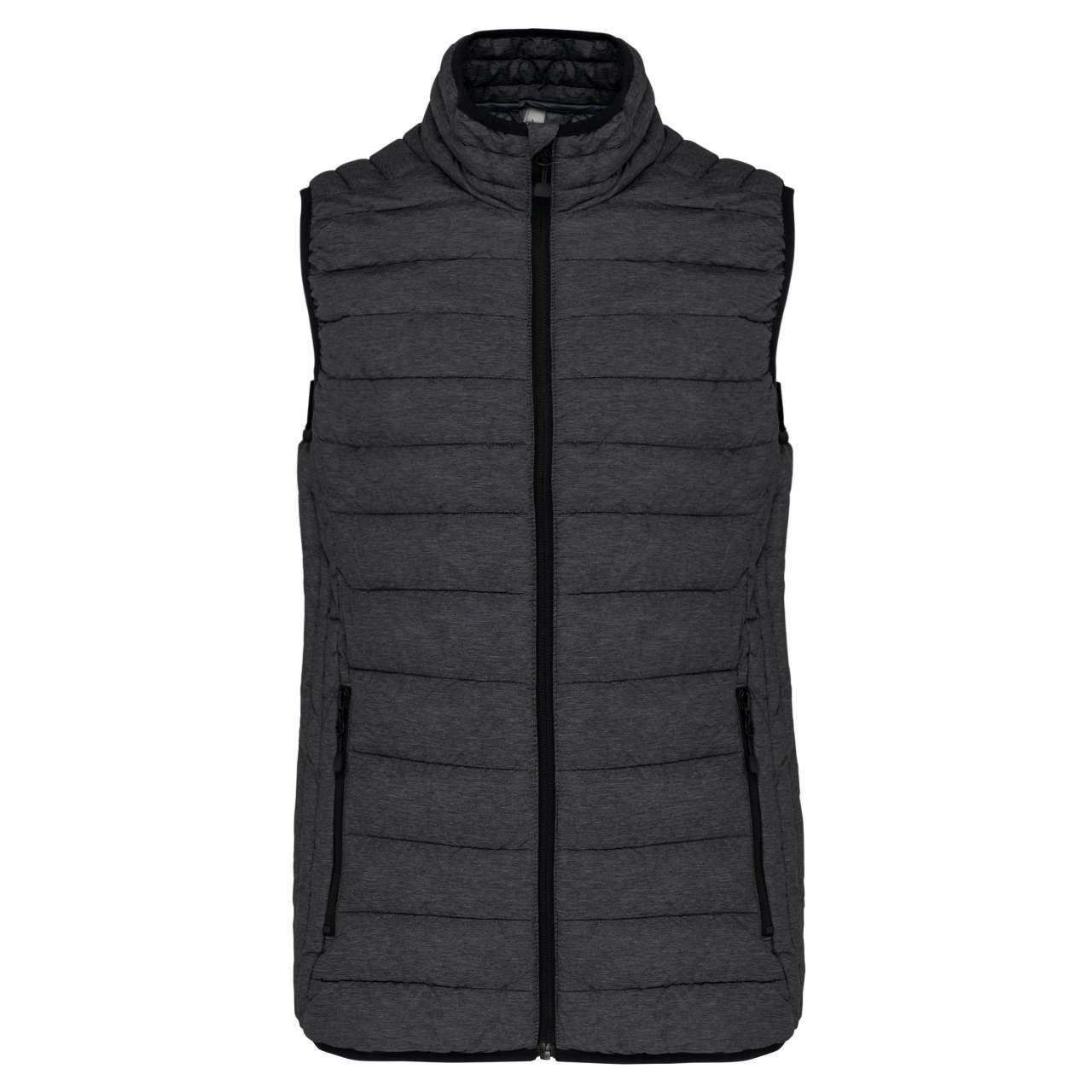 KA6114 LADIES' LIGHTWEIGHT SLEEVELESS FAKE DOWN JACKET
