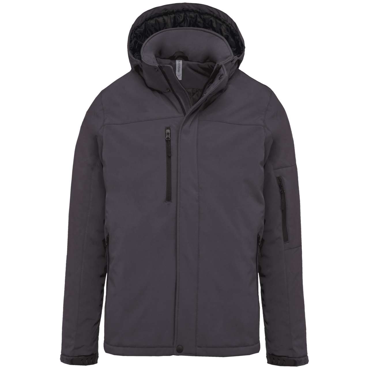 KA650 MEN'S HOODED SOFTSHELL LINED PARKA