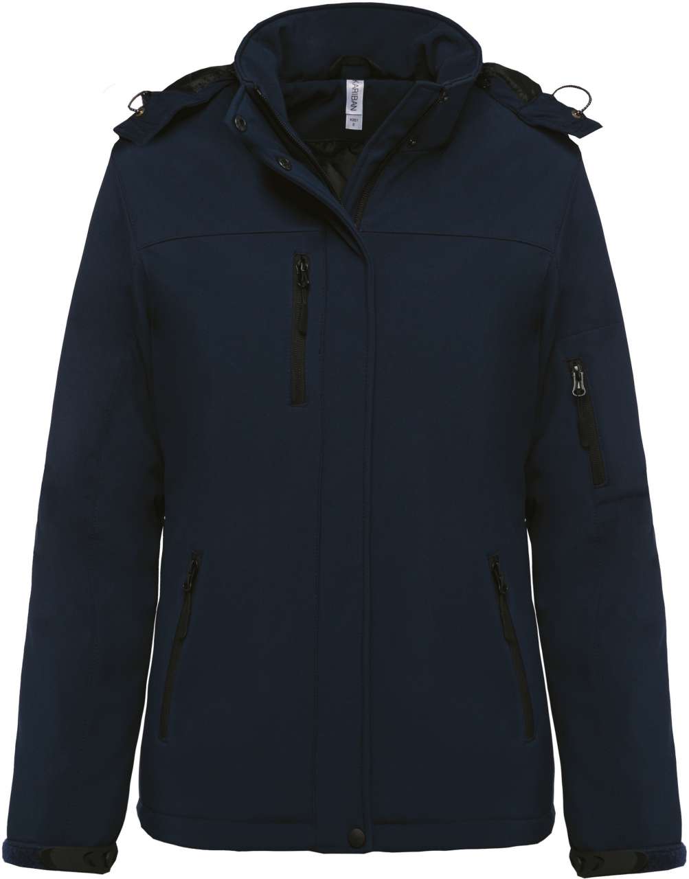 KA651 LADIES’ HOODED SOFTSHELL LINED PARKA