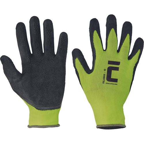 PALAWAN gloves nylon latex palm -
