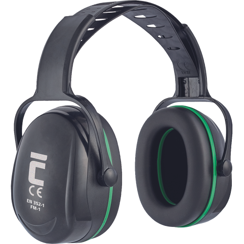 FM-1 earmuff black-green