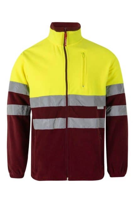MAROON/HI-VIS YELLOW