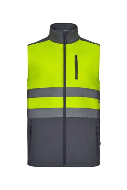 Two tone soft shell vest